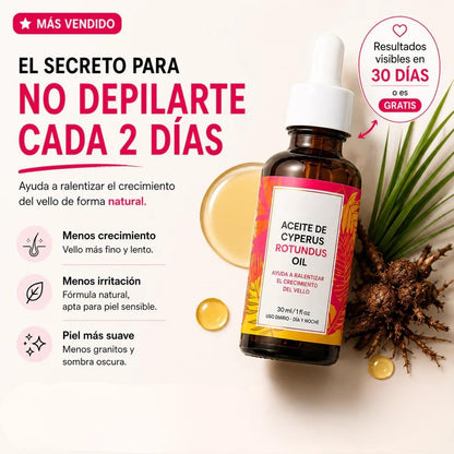 Aceite Cyperus - Adiós Depilación Constante
