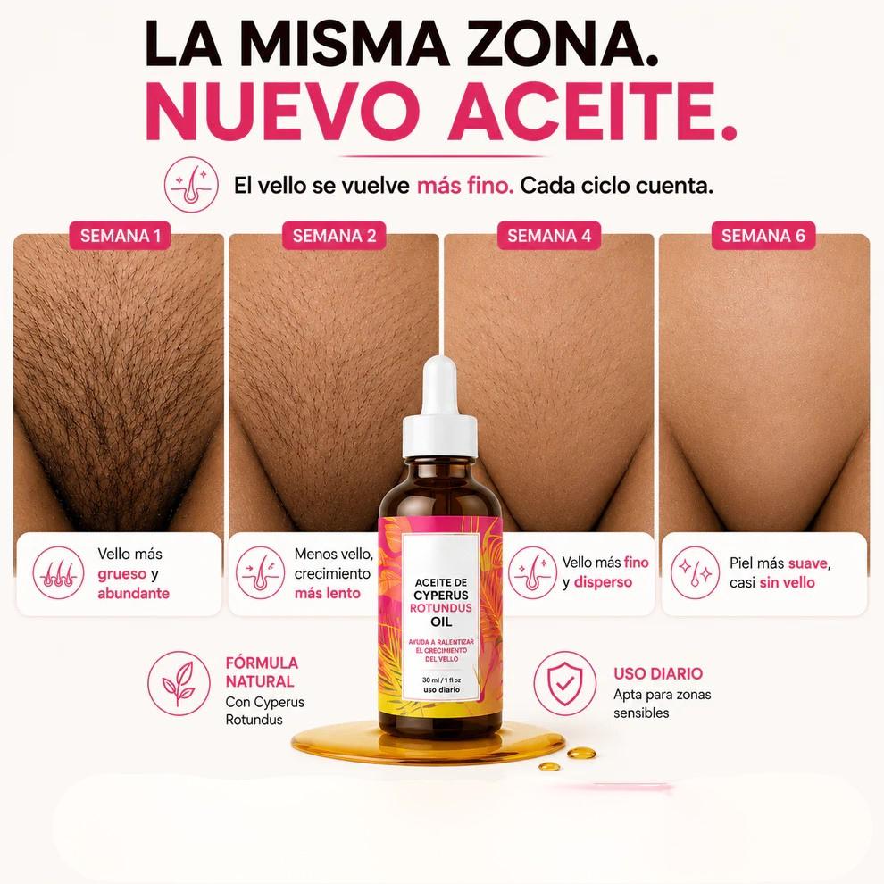 Aceite Cyperus - Adiós Depilación Constante