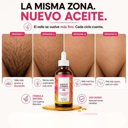 Aceite Cyperus - Adiós Depilación Constante