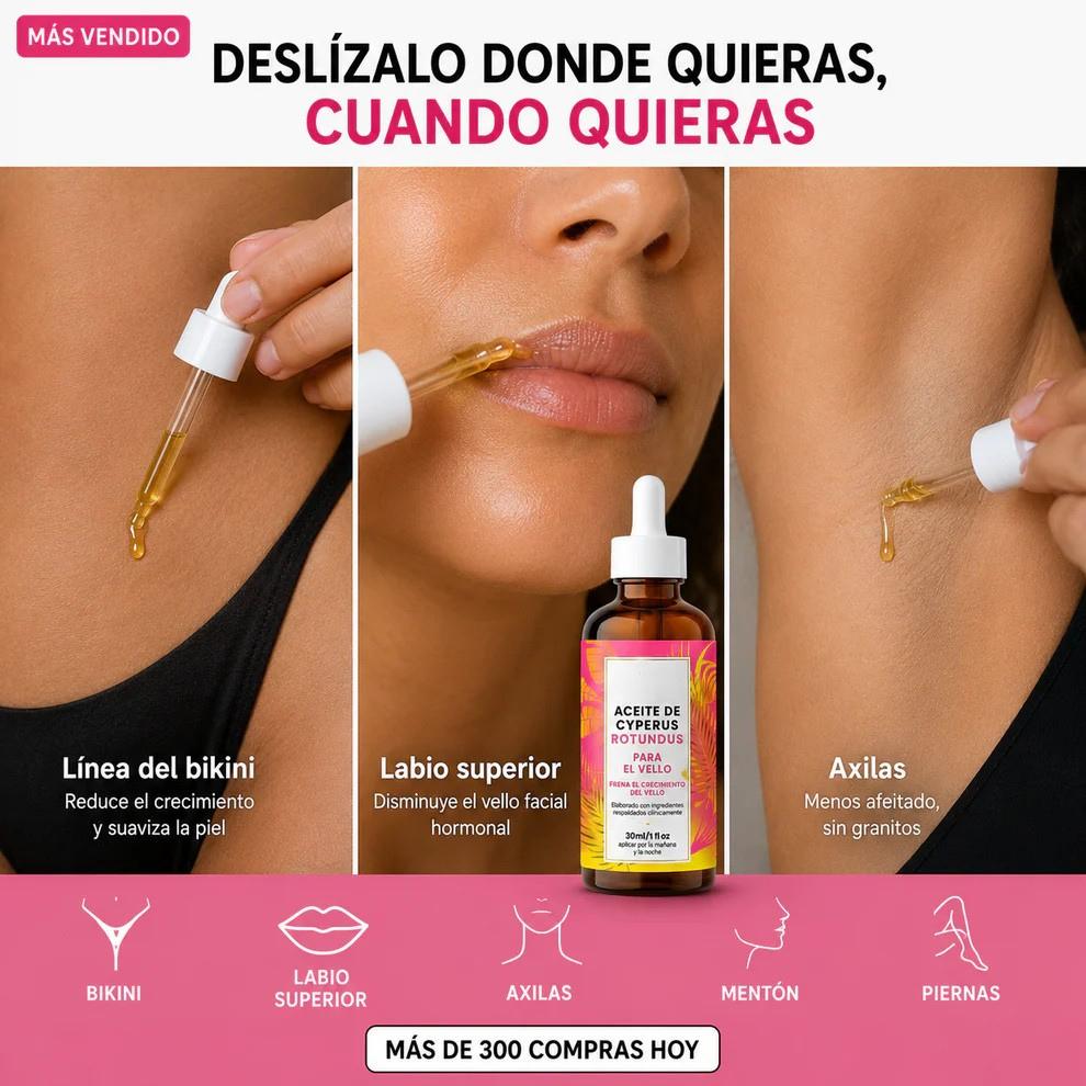Aceite Cyperus - Adiós Depilación Constante