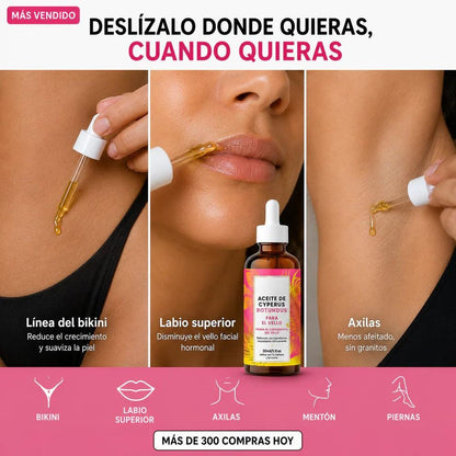 Aceite Cyperus - Adiós Depilación Constante