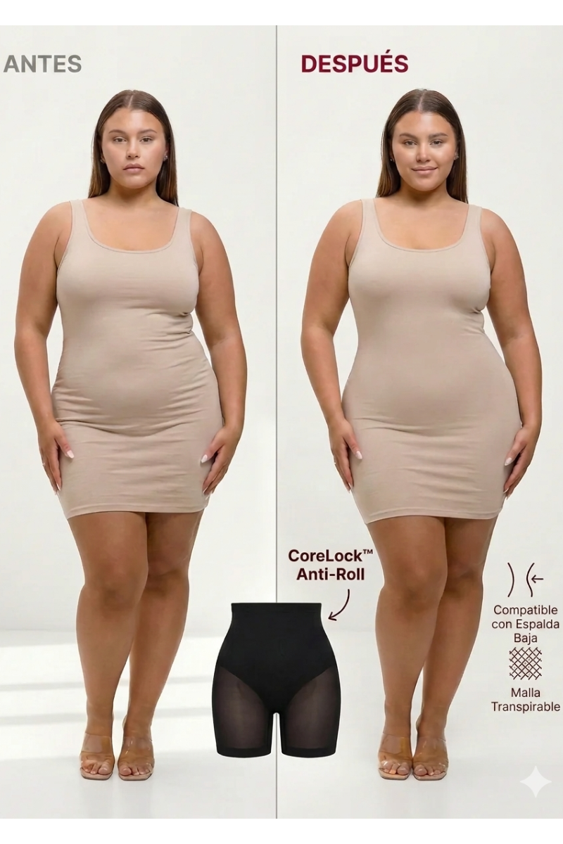 Pantalones cortos moldeadores - Control de abdomen y efecto lifting de glúteos