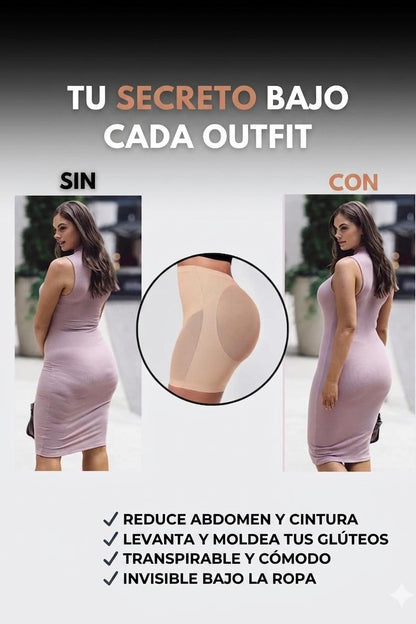 Pantalones cortos moldeadores - Control de abdomen y efecto lifting de glúteos