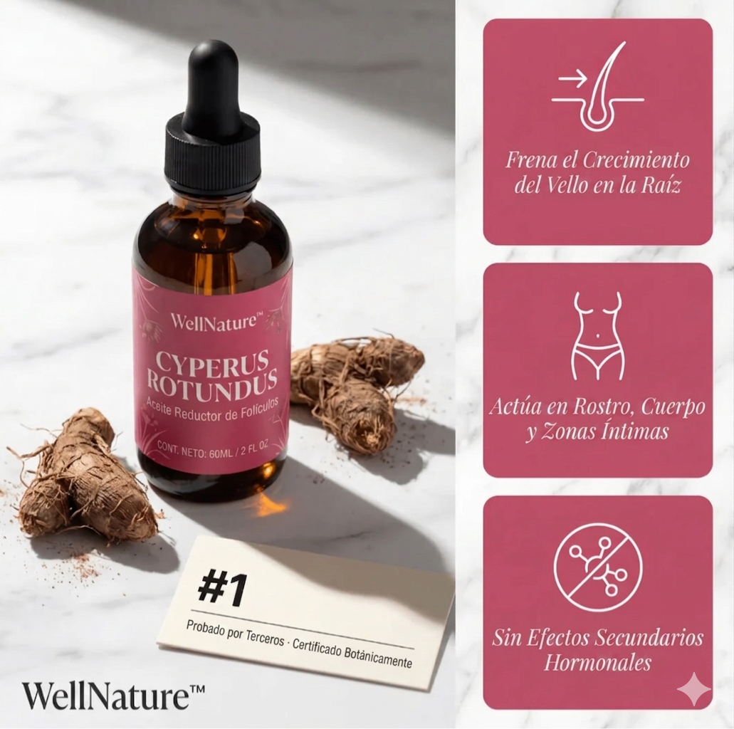 Cyperus Oil - Adiós depilación constante