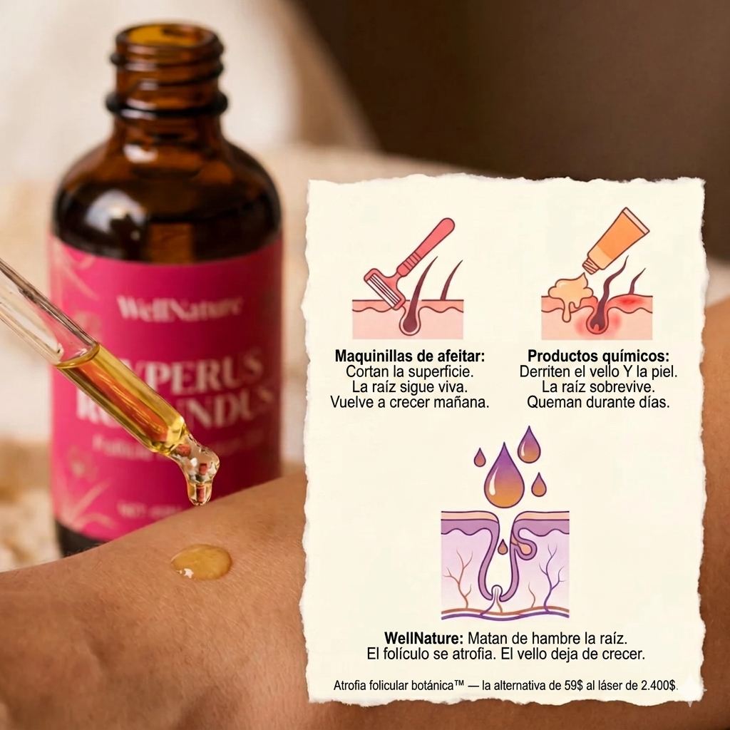 Cyperus Oil - Adiós depilación constante