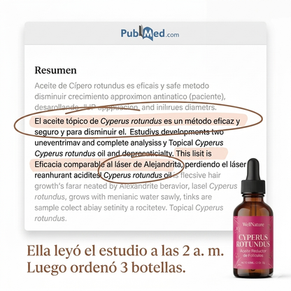 Cyperus Oil - Adiós depilación constante
